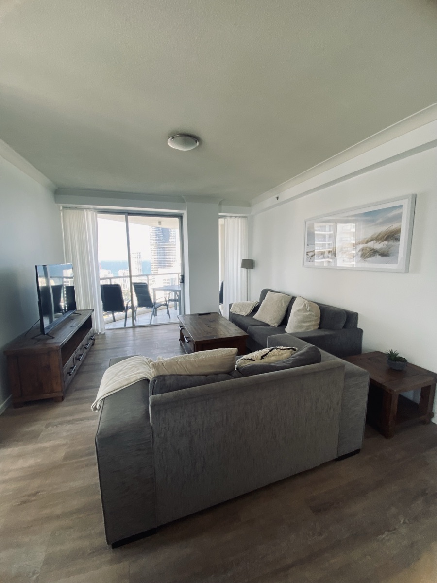 Immaculate living space cleaned with eco-friendly products